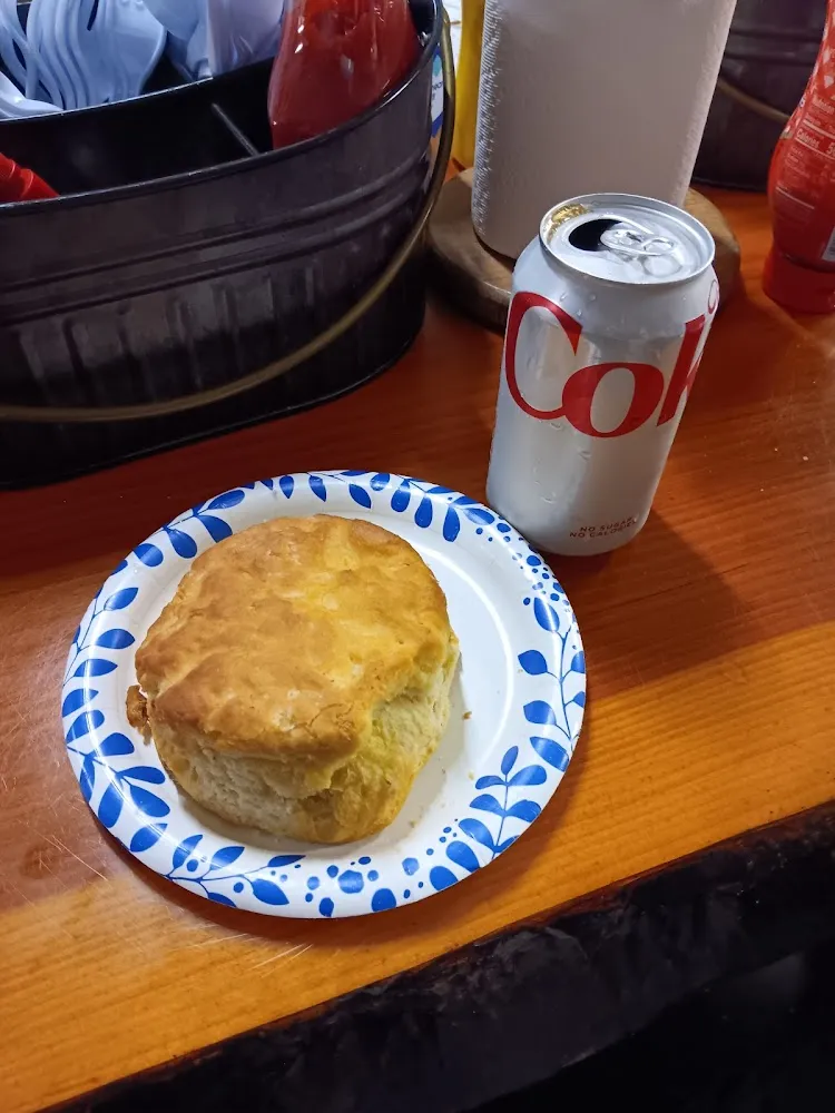 Homemade Biscuit with Diet Coke for Size Reference